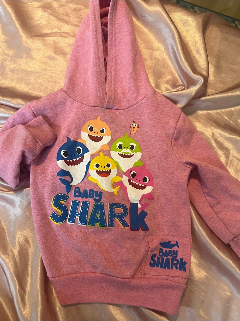 12M to 2T Baby Shark pinkfong Pink Hoodie for Kids - Graphic Pullover